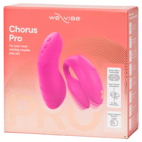 We-Vibe Chorus Pro - Δονητής ζευγαριού με εφαρμογή και τηλεχειρισμό (ροζ)