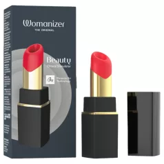   Womanizer Beauty - διεγερτής κλειτορίδας με κύματα αέρα σε σχήμα κραγιόν (μαύρο)