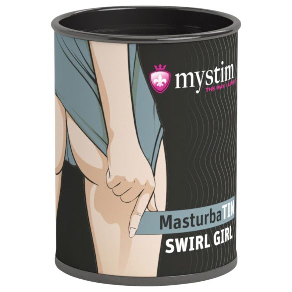 Mystim MasturbaTIN Swirl Girl - κυμματοειδής αυνανιστής (λευκό)