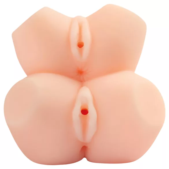 TAMASHII Mother and Daughter - hentai διπλό τεχνητό αιδοίο μαλακιστήρι (φυσικό χρώμα)