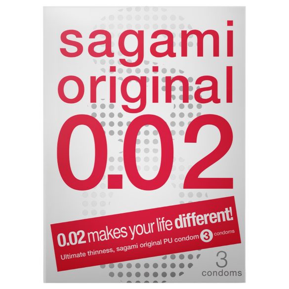 Sagami Original 0,02 - προφυλακτικό - 55mm (3 τεμάχια)