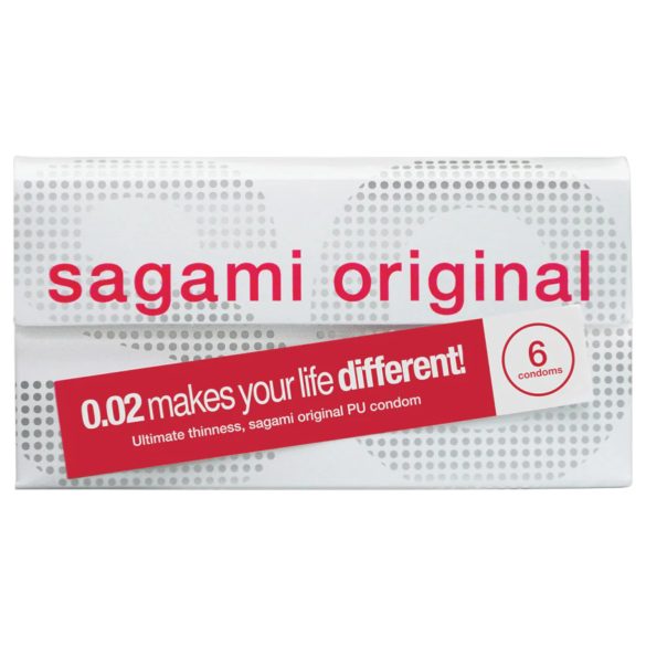 Sagami Original 0.02 - προφυλακτικό - 55mm - 6 τεμάχια