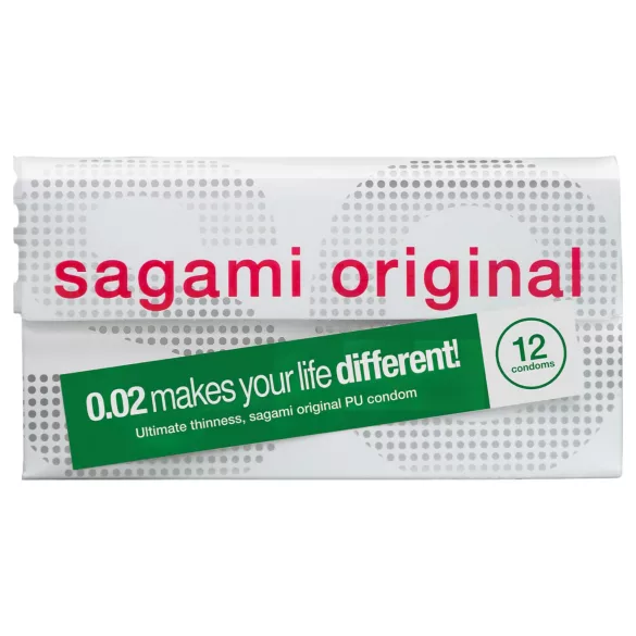 Sagami Original 0,02 - προφυλακτικό 55mm - 12 τεμάχια