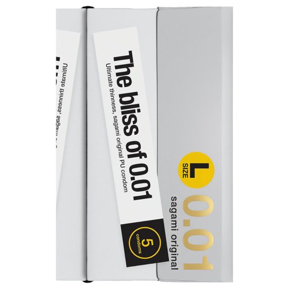 Sagami Original 0,01 L - προφυλακτικό λεπτό - 58mm - 5 τεμάχια