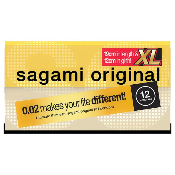 Sagami Original 0.02 XL - προφυλακτικό - 61mm - 12 τεμάχια