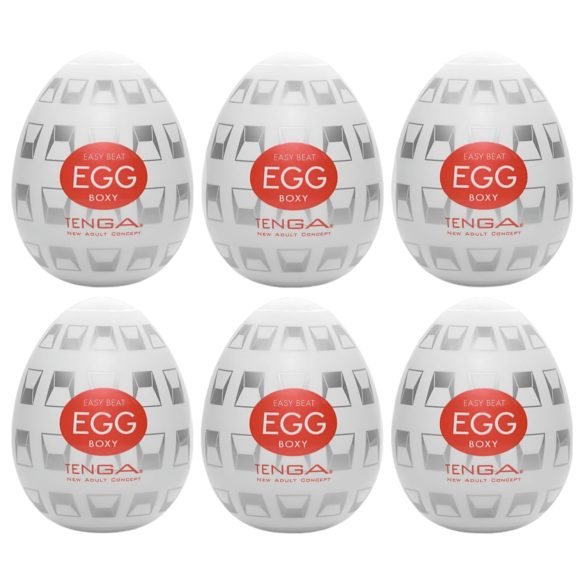 TENGA Egg Boxy - Αυγό μασέρ (6 τμχ)
