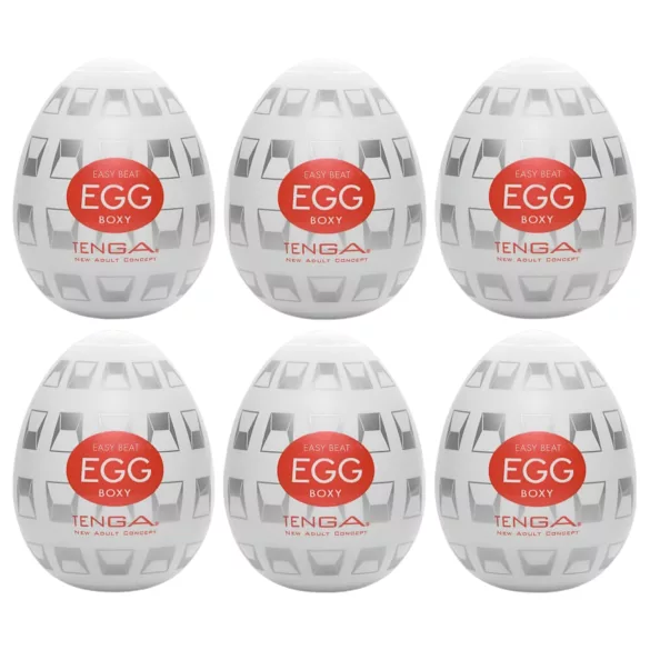 TENGA Egg Boxy - αυγό ανδρικός αυνανιστής 6 τεμάχια