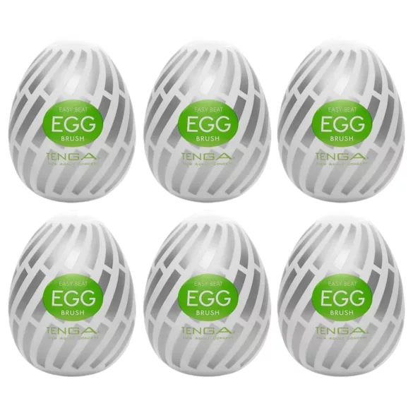 TENGA Egg Brush - αυγοειδές ανδρικό αυνανιστήρι - σετ 6 τεμαχίων