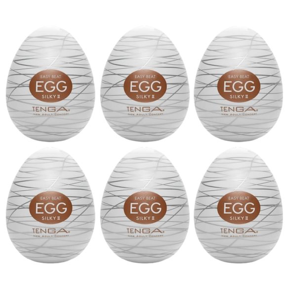 TENGA Egg Silky II - Αβγό Μαλακής Απόλαυσης (6τμχ)