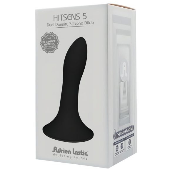 Adrien Lastic Hitsens 5 - Θερμοαντιδραστικό πρωκτικό δονητής (μαύρο)
