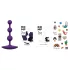 ROMP - πρωκτικό ομοίωμα με πέρλες - σιλικόνη - μωβ