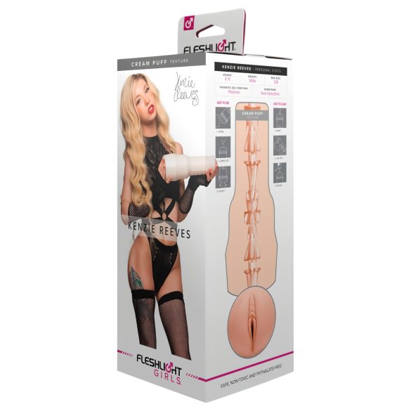 Fleshlight Kenzie Reeves Creampuff - φυσική αίσθηση ικανοποίησης