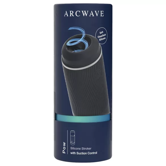 Arcwave Pow - ανδρικός χειροκίνητος αυνανιστής με αναρρόφηση - μαύρο