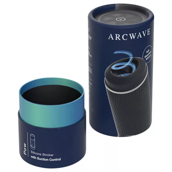 Arcwave Pow - ανδρικός χειροκίνητος αυνανιστής με αναρρόφηση - μαύρο