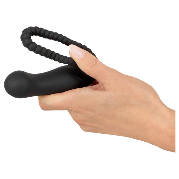 Black Velvets - ομοίωμα πέους strap-on - ρυθμιζόμενο - μαύρο