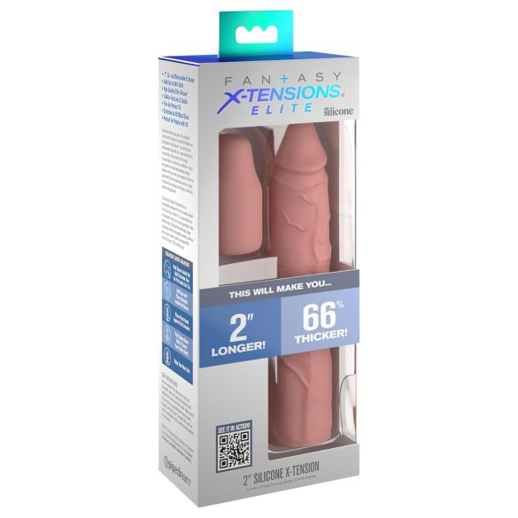 X-TENSION Elite 2 - Ρυθμιζόμενο κάλυμμα πέους (φυσικό)
