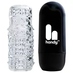   The Handy - ανδρικό αυνανιστήρι TrueGrip Gen 2 - διάφανο με ρεαλιστική υφή