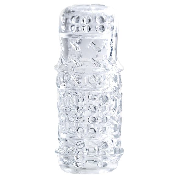 The Handy - ανδρικό αυνανιστήρι TrueGrip Gen 2 - διάφανο με ρεαλιστική υφή