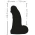 Ρεαλιστικό Μεγάλο Dildo - 22 εκ. (μαύρο)