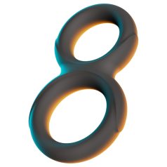   Erecto - διπλό δαχτυλίδι πέους - μαύρο