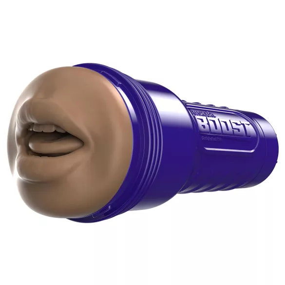 Fleshlight Boost Blow - στόμα ομοιώματος για άνδρα - ρεαλιστική υφή - καφέ