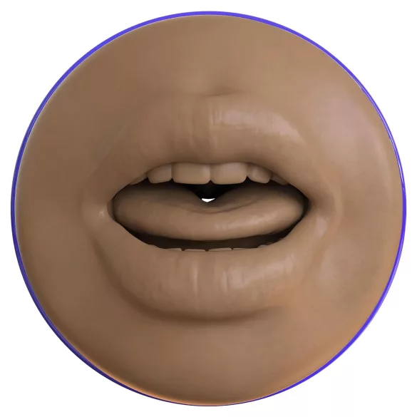 Fleshlight Boost Blow - στόμα ομοιώματος για άνδρα - ρεαλιστική υφή - καφέ