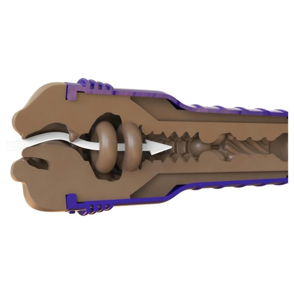 Fleshlight Boost Blow - στόμα ομοιώματος για άνδρα - ρεαλιστική υφή - καφέ