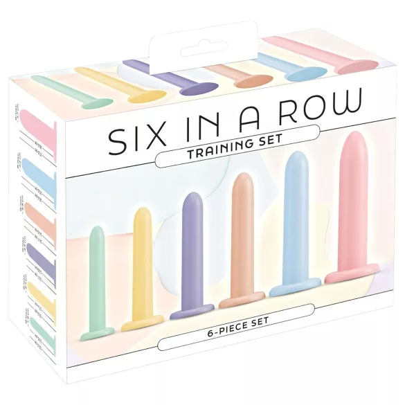 You2Toys - Six in a Row - σετ προπόνησης dildo - 6 τεμάχια (πολύχρωμο)