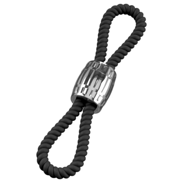 Rebel Cock Strap - ρυθμιζόμενο διπλό πέος-λουρί από σιλικόνη (87 g)