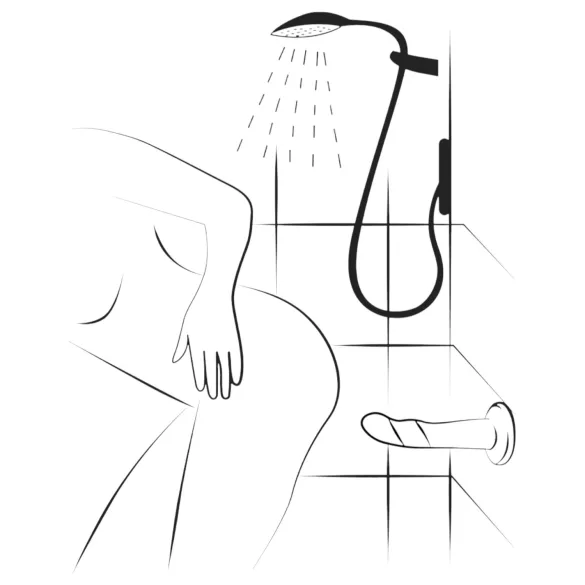 ROMP Dizi - δονητής σιλικόνης εύκαμπτος - ροζ/πορτοκαλί