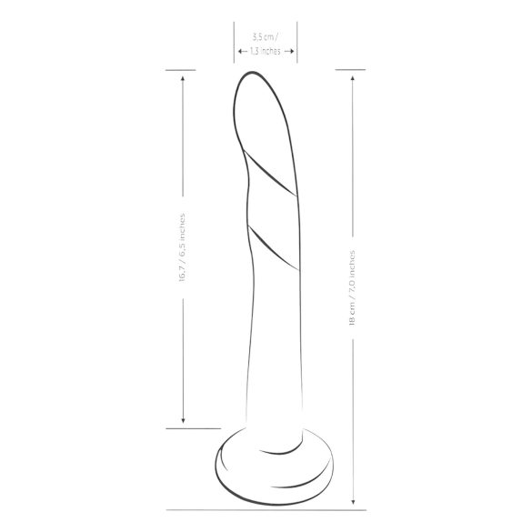 ROMP Dizi - δονητής σιλικόνης εύκαμπτος - ροζ/πορτοκαλί