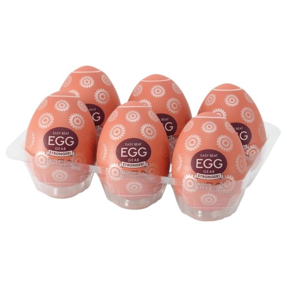 TENGA Egg Gear Stronger - ανδρικό αυγό αυνανισμού 6τμχ - ισχυρή αίσθηση