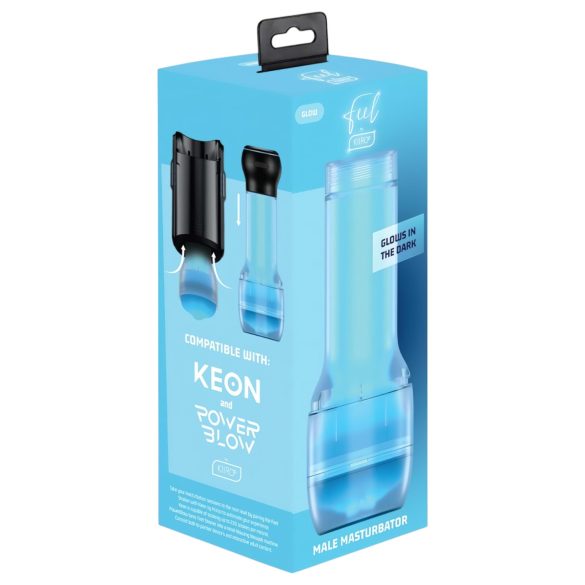 Kiiroo Feel Glow - φωτεινό ομοίωμα κόλπου - συμβατό με PowerBlow (λευκό)