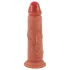Realistixxx - ρεαλιστικό dildo διπλής στρώσης - φυσικό χρώμα