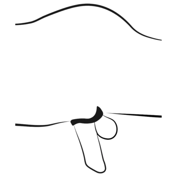 You2Toys - κλουβί πέους με βύσμα - μαύρο