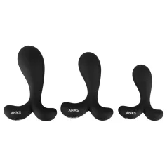   ANOS - σετ πρωκτικών plugs εκπαίδευσης - σιλικόνη μαύρο