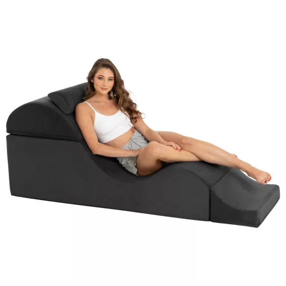 Λιμπερέιτορ Aria Flip Chaise - πολυμορφικός καναπές τάντρα - έπιπλο, 3 τεμαχίων (μαύρο)