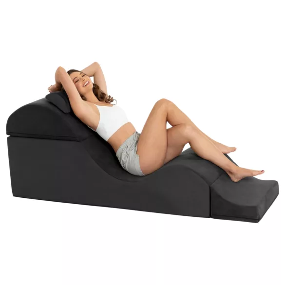 Λιμπερέιτορ Aria Flip Chaise - πολυμορφικός καναπές τάντρα - έπιπλο, 3 τεμαχίων (μαύρο)