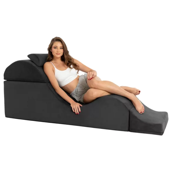 Λιμπερέιτορ Aria Flip Chaise - πολυμορφικός καναπές τάντρα - έπιπλο, 3 τεμαχίων (μαύρο)