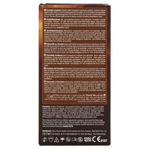Skins - προφυλακτικά σοκολάτα - 8 τεμάχια