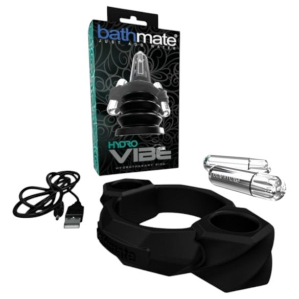Bathmate Hydro Vibe - Υδροθεραπευτικό, Δονητικό Δαχτυλίδι (Μαύρο)