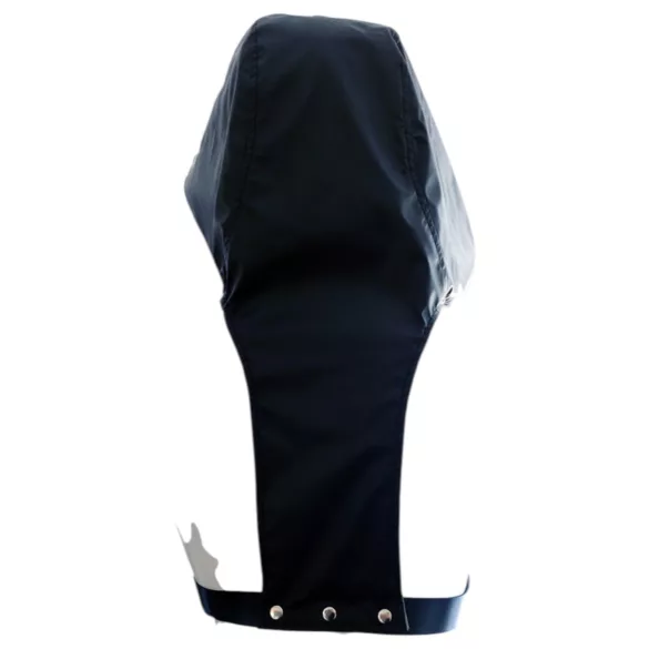 Rouge - σέξι ζώνη με κουκούλα - δέρμα - μαύρο