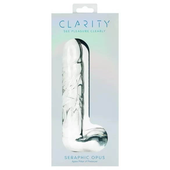 Clarity Seraphic Opus - γυάλινο δονητικό ομοίωμα σημείου G (διάφανο)
