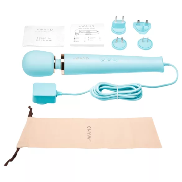 le Wand - δονητής μασάζ πολυτελείας με καλώδιο - μπλε