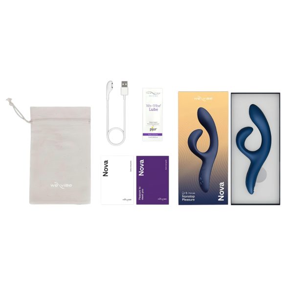 We-Vibe Nova 2 - δονητής rabbit επαναφορτιζόμενος με εφαρμογή - μπλε