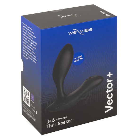 We-Vibe Vector+ - επαναφορτιζόμενος έξυπνος πρωκτικός δονητής (μαύρο)