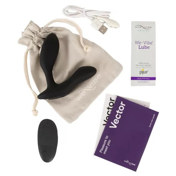 We-Vibe Vector+ - Δονητής πρωκτού με έλεγχο μέσω εφαρμογής (μαύρο)