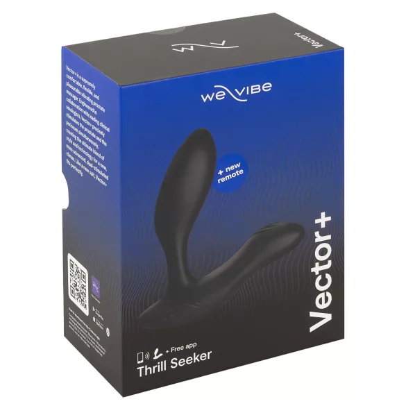 We-Vibe Vector+ - Δονητής πρωκτού με έλεγχο μέσω εφαρμογής (μαύρο)