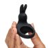 Happyrabbit Cock – Δονητικός δακτύλιος πέους με μπαταρία (μαύρο)