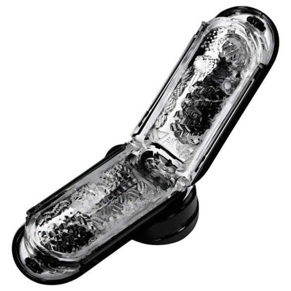 TENGA Flip 0 Electronic - αυτόματος ανδρικός masturbator - μαύρο